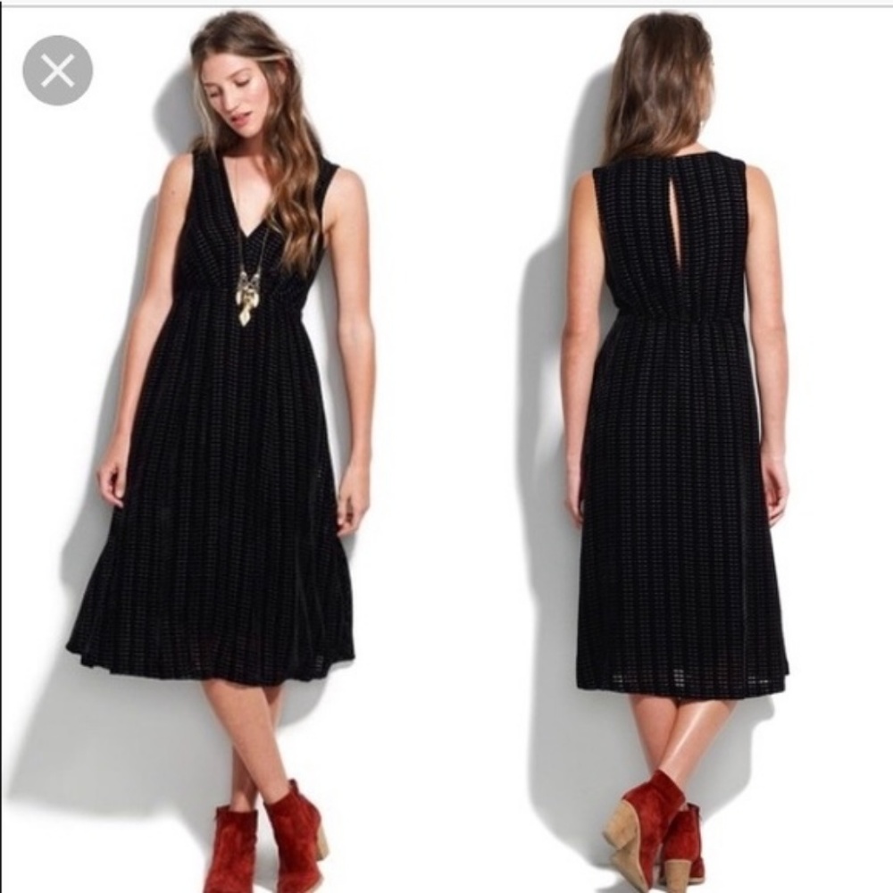 Madewell Broadway and Broome Velvet V Neck Dress 2